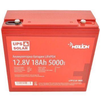 Merlion LiFePO4 12.8 V 18 AH Акумуляторна батарея