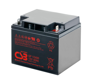 Акумуляторна батарея CSB GP12400, 12 V 40 Ah (197х166х170 мм), Q1