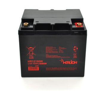 Акумуляторна батарея MERLION HR12190W, 12 V 45 Ah (166 х 165 х 173 (173))