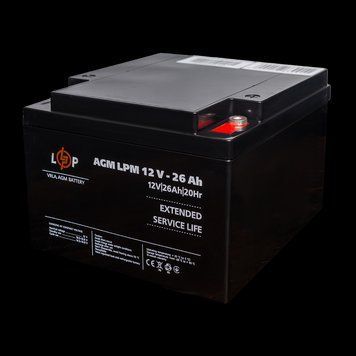 Акумулятор AGM LPM 12 V &mdash; 26 Ah під болт М5