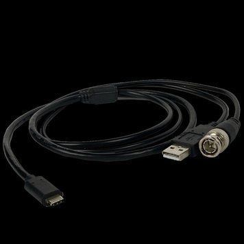 Кабель для виводу аналогового зображення з монокулярів AGM BNC + USB - Type C 1м