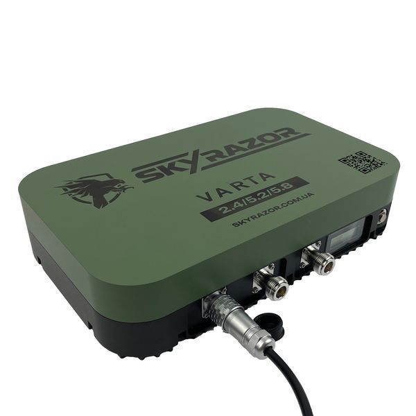 Комплект антена - підсилювач сигналу Skyrazor &laquo;Varta&raquo; 2.4G/5.2G/5.8G + пігтейли + кабель 20 метрів + кронштейн