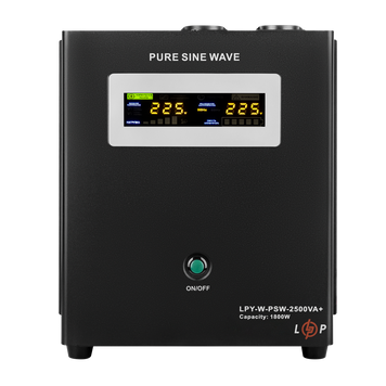 ДБЖ Logicpower LPY-W-PSW-2500VA+(1800 Вт)10A/20A з правильною синусоїдою 24В