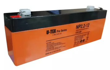 Акумулятор свинцево-кислотний U-tex NP2.2-12 (2.2 Ah/12 V)