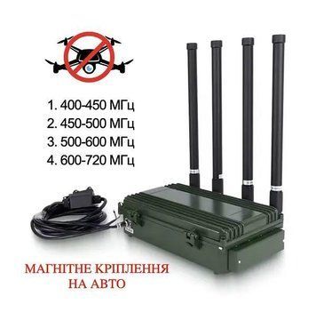 Купольний РЕБ на авто 4 діапазони (400-720 Мгц)