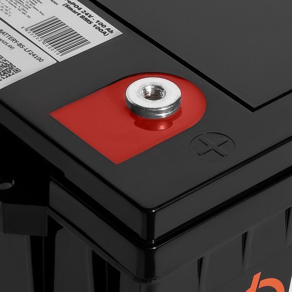 Акумулятор LP LiFePO4 24 V (25,6 V) &mdash; 100 Ah (2560 Wh) (Smart BMS 100А) з BT пластик