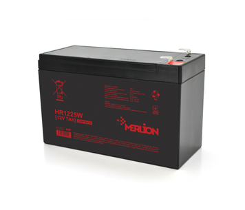Акумуляторна батарея MERLION HR1225W, 12 V 7 Ah ( 151 х 65 х 94 (100)) Q10/420