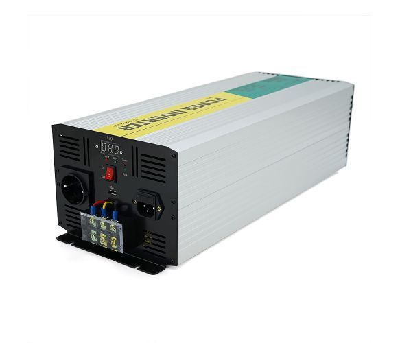 Інвертор напруги RITAR RSCU-4000, 12V/220V, 4000W з правильною синусоїдою, вбудоване зарядне приладдя,