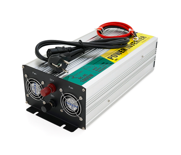 Інвертор напруги RITAR RSCU-1000, 12V/220V, 1000 W з правильною синусоїдою, вбудований зарядний пристрій,