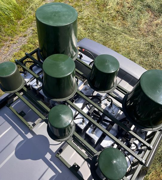 Купольний РЕБ на 5 діапазонів (392Мгц-1264Мгц; 2.4Ггц; 5.8 Ггц)