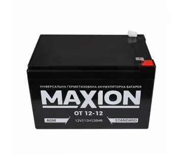 Акумуляторна батарея MAXION AGM OT 12-12 12 V 12 Ah ( 151 х 98 х 100), Q4