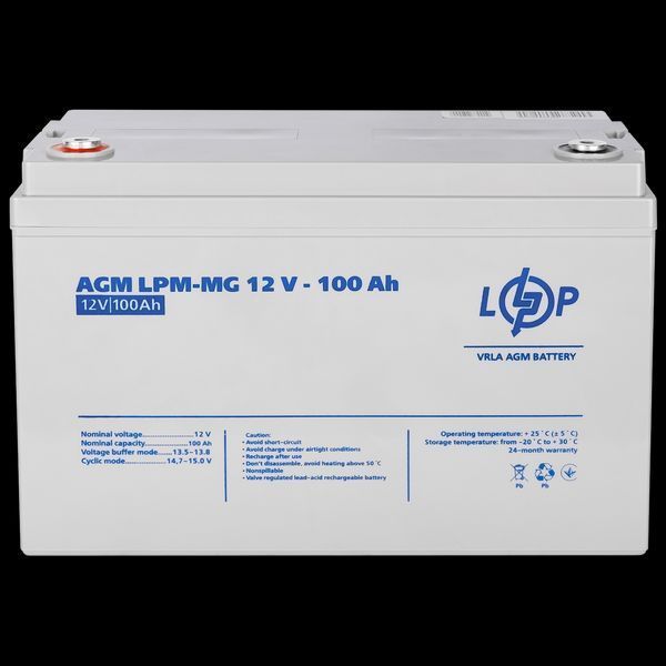 Акумулятор мультигелевий AGM LogicPower LPM-MG 12 &mdash; 100 AH
