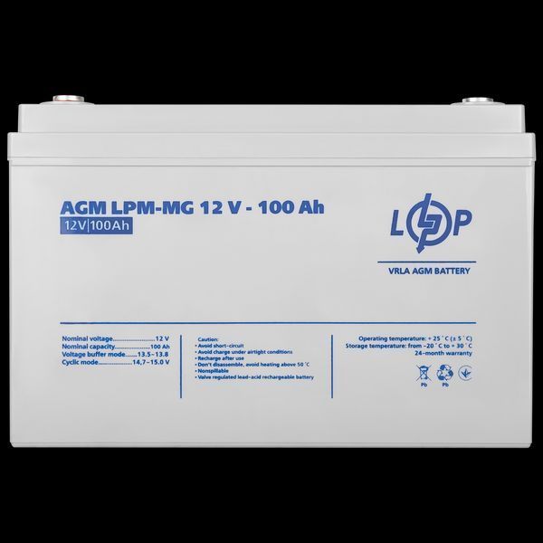 Акумулятор мультигелевий AGM LogicPower LPM-MG 12 &mdash; 100 AH