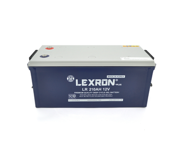 Акумуляторна батарея Lexron LR-DCK-12-210 Carbon-Gel 12 V 210 Ah DEEP CYCLE (522 x 240 x 222) 59.5kg