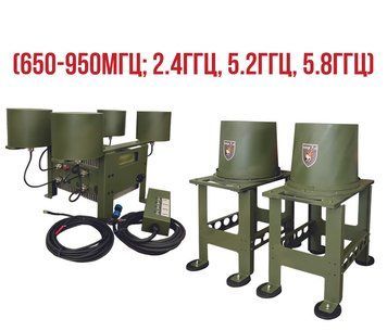 Купольний РЕБ на авто &laquo;Saqribs&raquo; 6 (650-950Мгц; 2.4ГГц, 5.2ГГц, 5.8ГГц) 50Вт