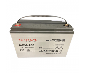 Акумуляторна батарея AGM MAKELSAN 6-FM-100, Gray Case, 12 V 100.0 Ah (329 x 172 x 218) Q1