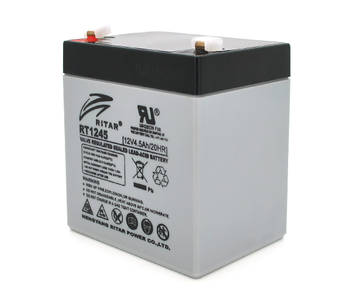 Акумуляторна батарея AGM RITAR RT1245, Gray Case, 12 V 4.5 Ah (90 х 70 х 101 (107) ) Q10