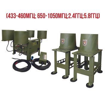 Купольний РЕБ на авто &laquo;Saqribs&raquo; 7 (433-1050МГц;2.4ГГц;5.8ГГц) 50Вт