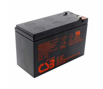 Акумуляторна батарея CSB GPL1272F2, 12 V 7,2 Ah (151х65х100 мм) 2,63 кг Q10