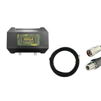 Комплект антена Ninja N-Type + Комплект дротів RG-8 20 метрів N-TYPE &mdash; QMA