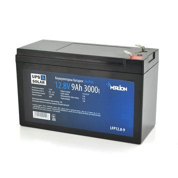 Літій-залізо-фосфатний акумулятор Merlion LiFePO4 12.8 V 9 AH (4S3P/BMS-10A), (151x65x97) for UPS, 3000 циклів