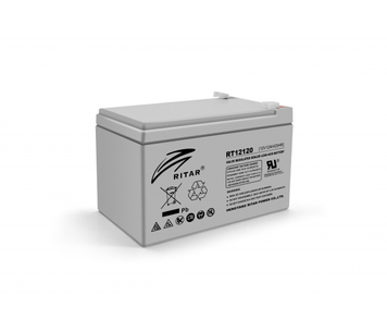 Акумуляторна батарея AGM RITAR RT12120, Gray Case, 12 V 12.0 Ah (151х98х 95 (101) ) Q4