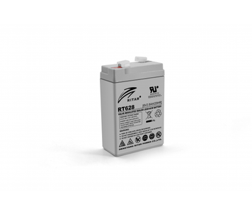 Акумуляторна батарея AGM RITAR RT628, Gray Case, 6 V 2.8 Ah ( 66х34х 97 (103) ) Q25